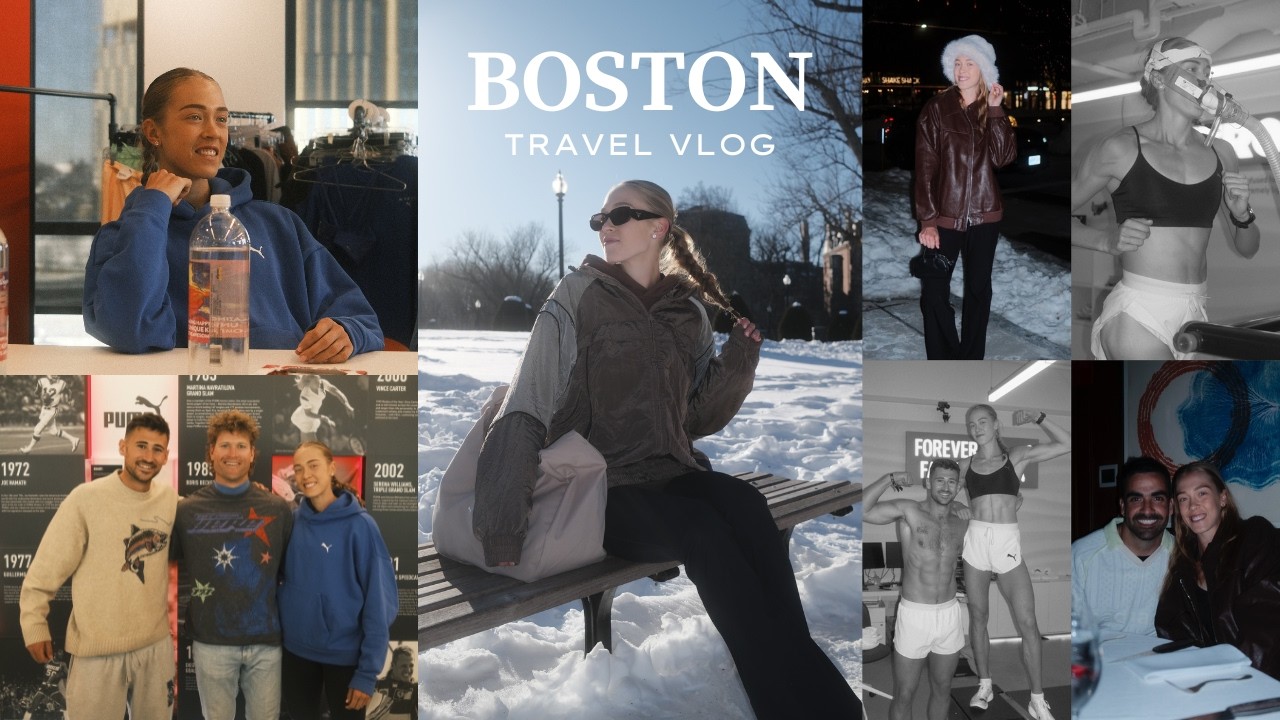Boston Travel Vlog┃Puma HQ, VO2 Max Test, seeing SNOW & more!