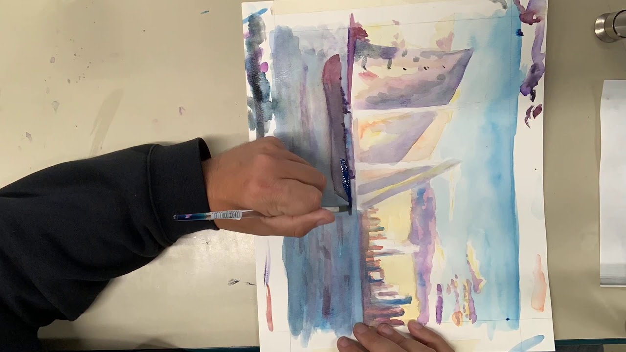 Watercolor Seascape Part 5