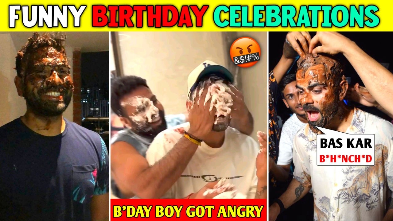 Indian Cricketers Most Funny Birthday Celebrations Ever ( Part-2 ) | Virat, Dhoni, Patidar & Ishan