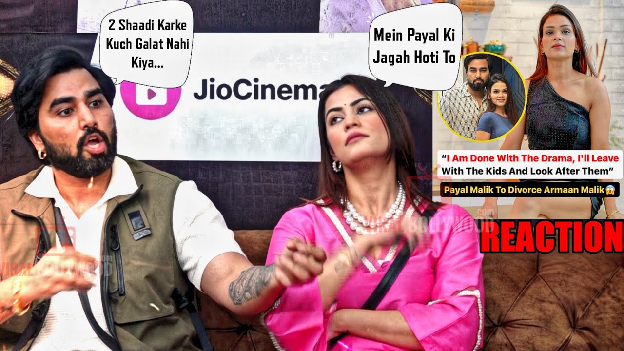 Armaan Malik and Kritika Reaction on Payal Taking Divorce after Bigg Boss | Media Bashing Them