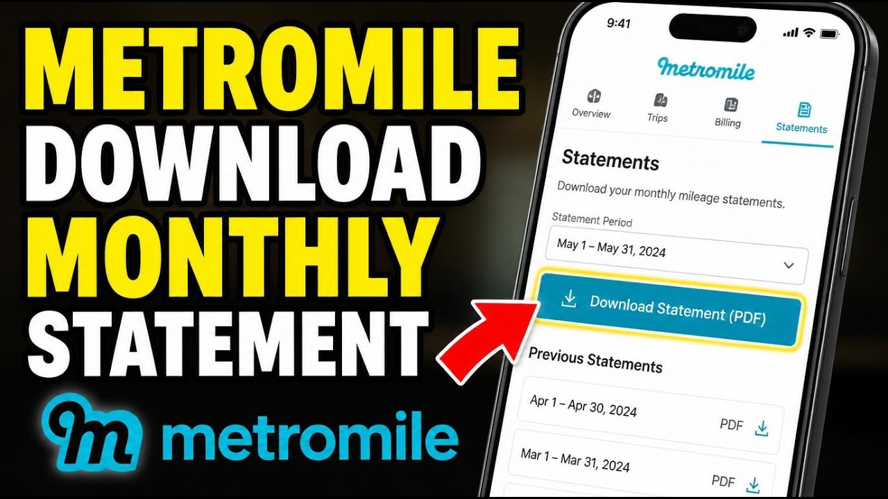 How to install Metromile to download monthly mileage statement - Easy Tutorial