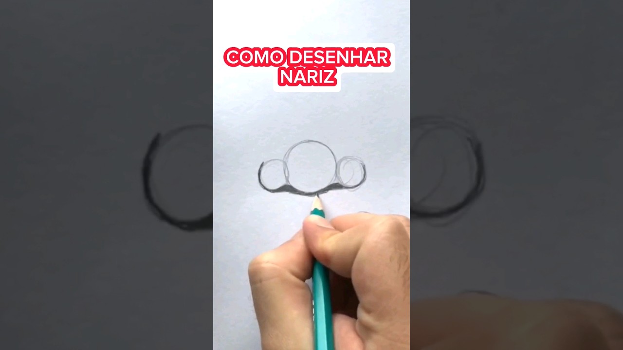 COMO DESENHAR NARIZ PASSO A PASSO
