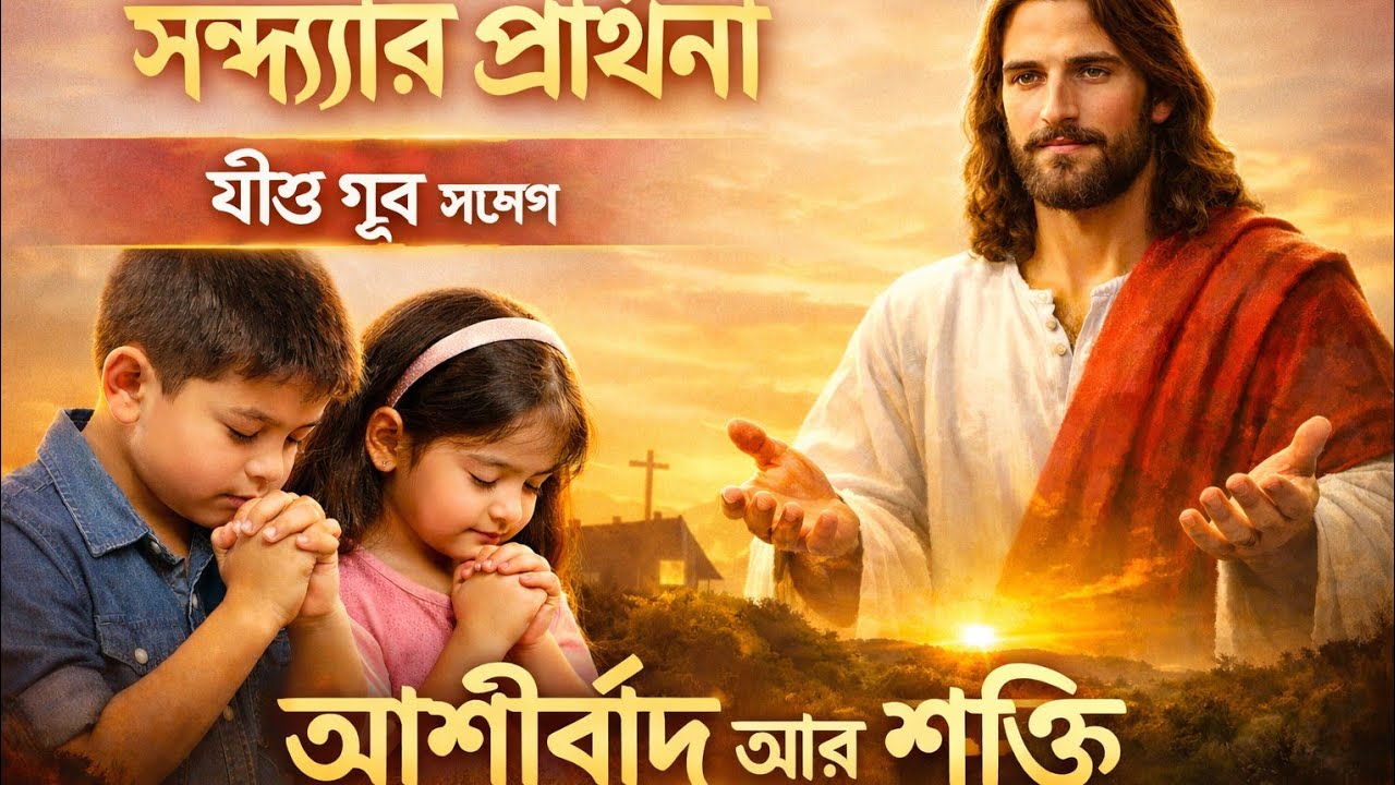 শক্তিশালী সন্ধ্যার প্রার্থনা | যীশু গুরুর আশীর্বাদে ঘরে শান্তিShoktishali Shondhar Prarthona | Jishu