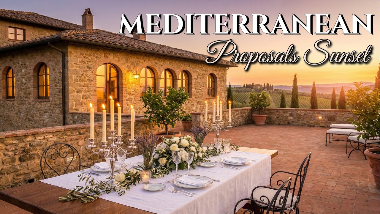 Chill Mediterranean Music 💍🌅 2+ Hours of Romantic Italian Sunset for Proposals & Anniversaries