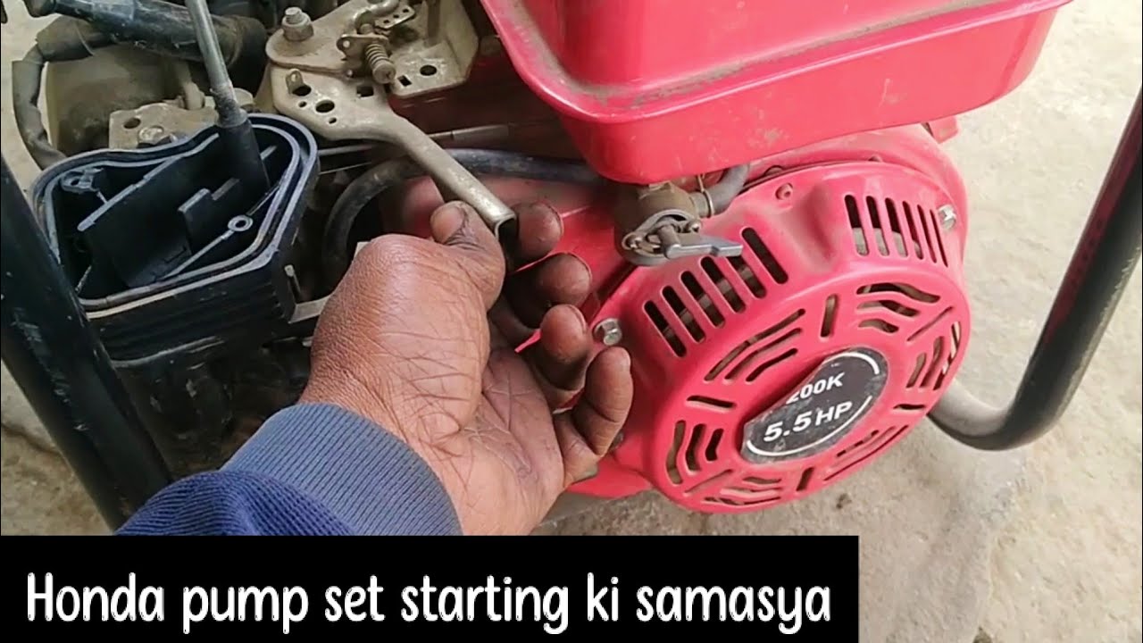 China Honda water pump mashin starting problem