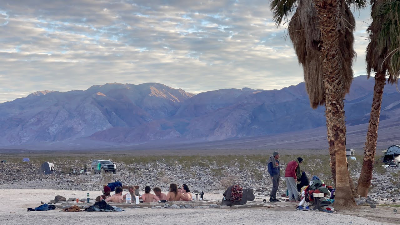 Saline Valley Hot Springs 3pools Tour -Thanksgiving22/Jamming/Snow/Oasis Paradise in Death Valley🏜️