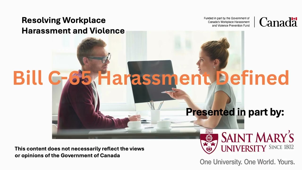 Bill C-65 Explained: What Counts as Workplace Harassment Under the Canada Labour Code