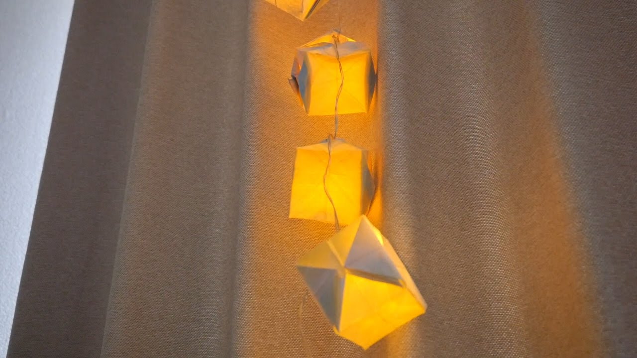 染め紙で作る！キュービストライトの作り方！