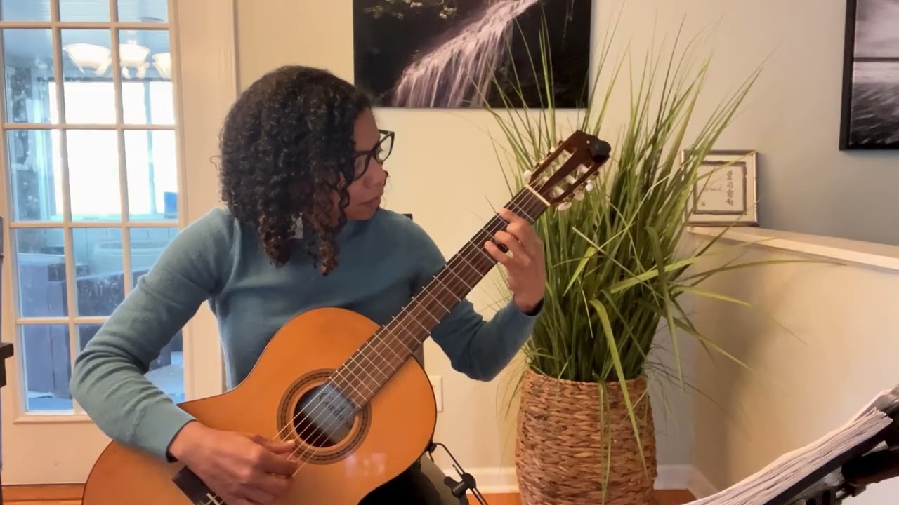 Bach Allemande BWV 996 (progress video #1 | 1 year)