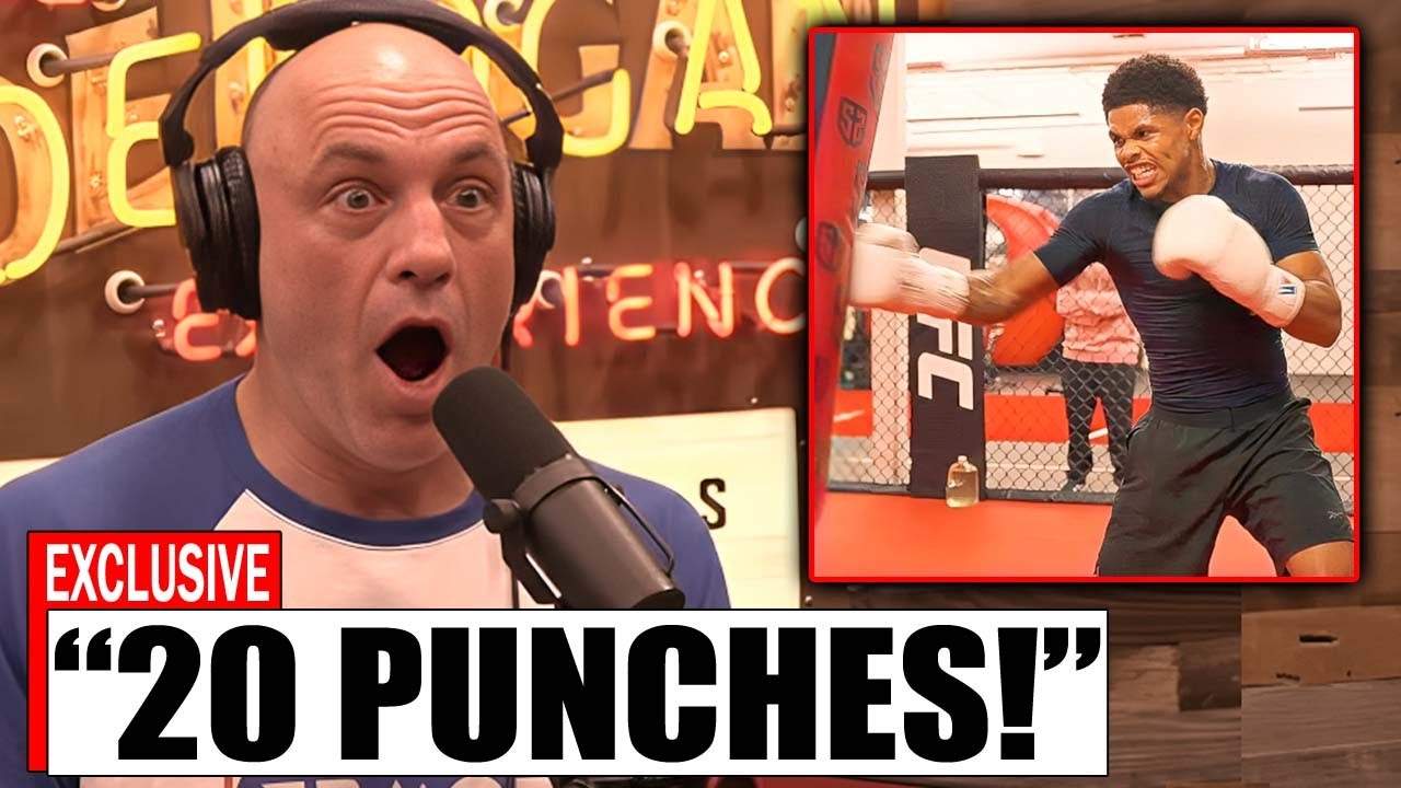 “20 Punches in 3 Seconds! Joe Rogan STUNNED by Shakur Stevenson’s Insane Training Footage”!