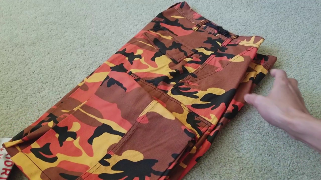 Unboxing New Orange Camo Cargo Pant In Supreme Quality! 11 26 2017