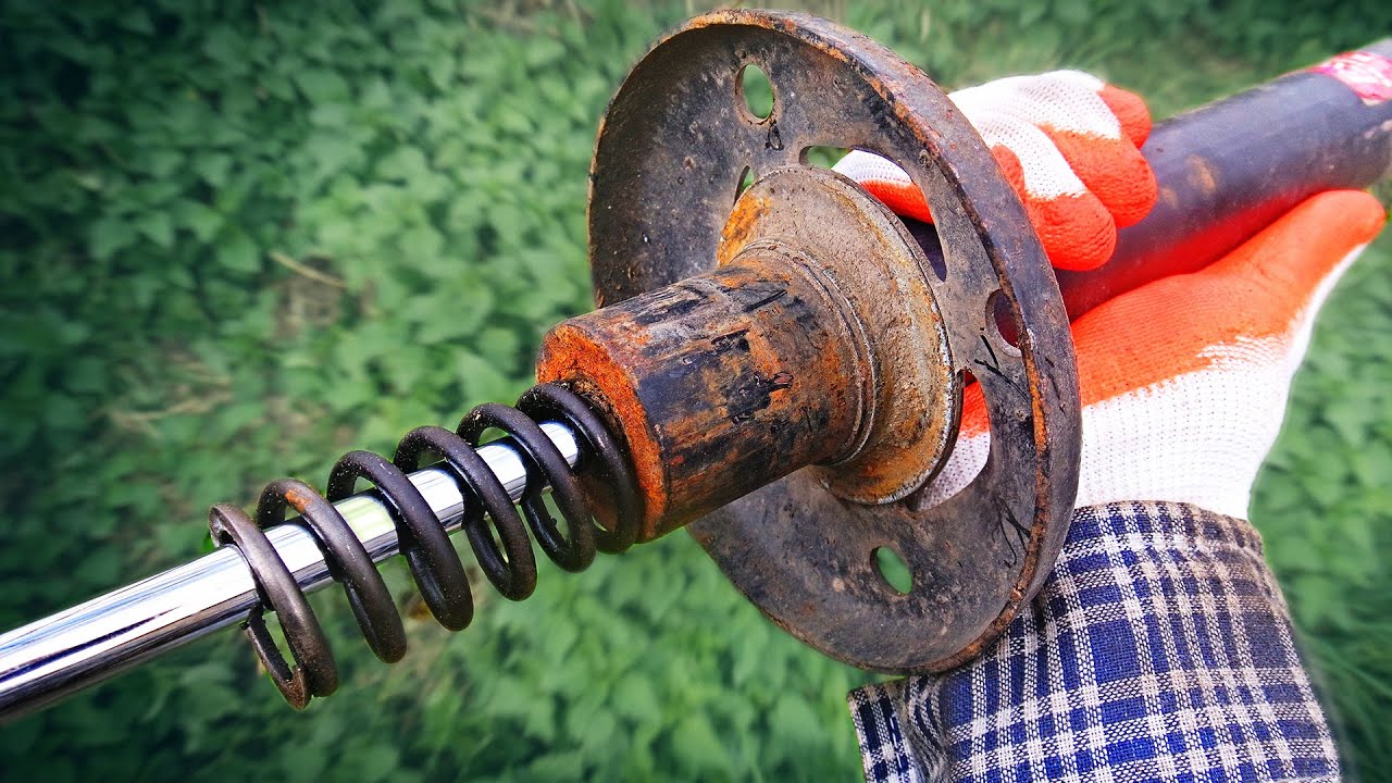 Unique idea using an old car shock absorber!