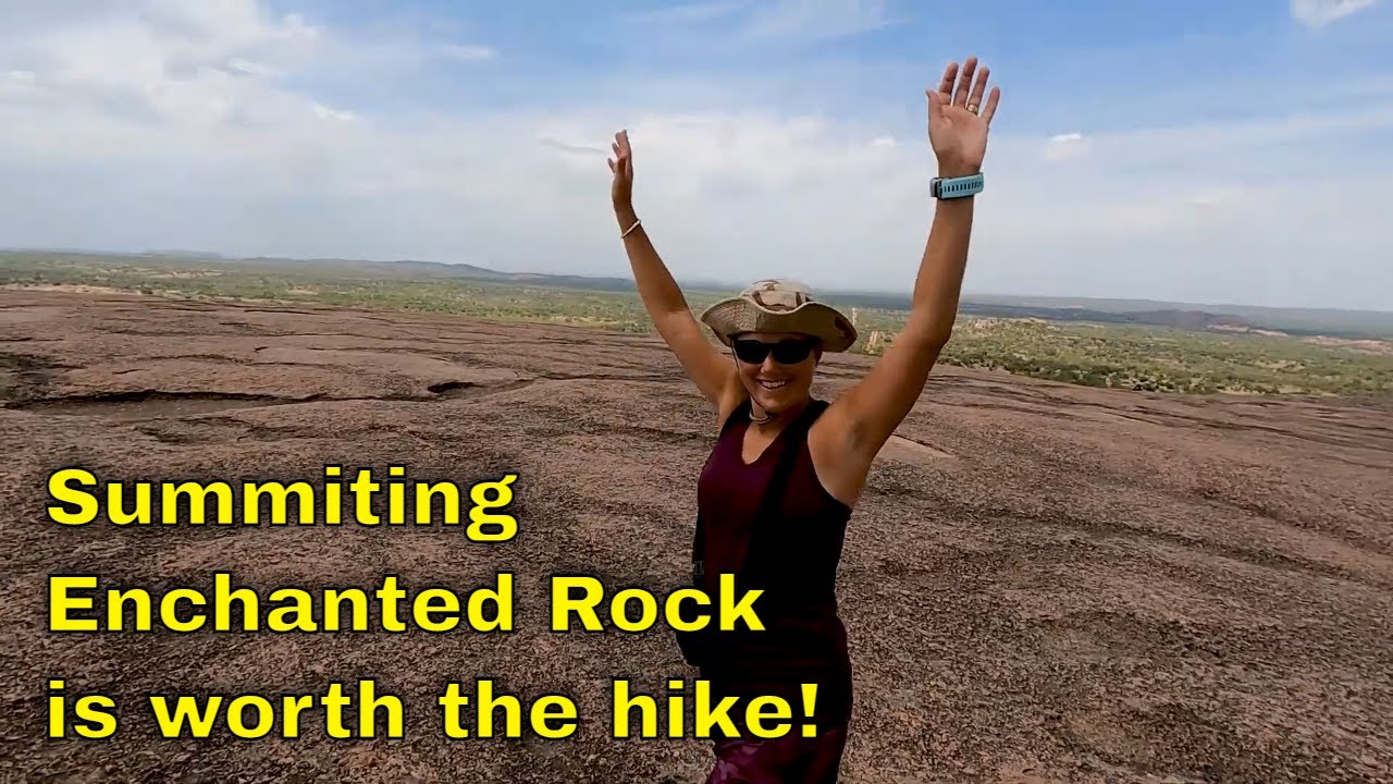 Climbing Enchanted Rock in Texas