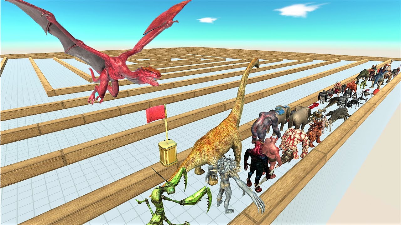 Last Survivor. Touched out, Swirl course. Wyvern edition! | Animal Revolt Battle Simulator