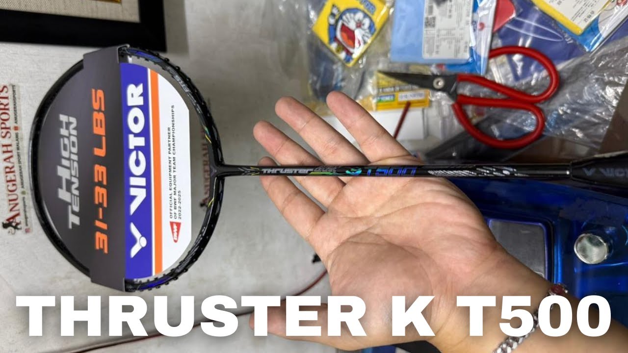 НЕОБЫКНОВЕННЫЙ ОБЗОР РАКЕТКИ, VICTOR THRUSTER K T500, Black & Fierce 😎