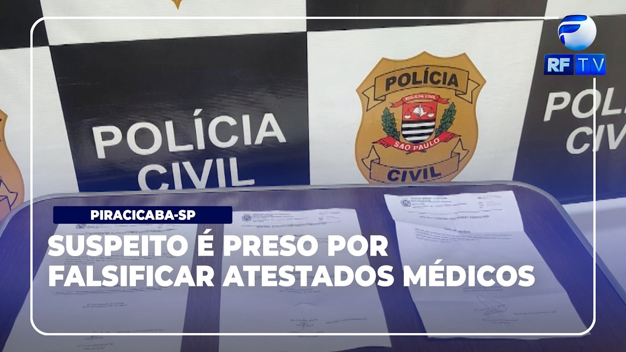 Alerta Total - Suspeito falsificava atestados médicos em Piracicaba