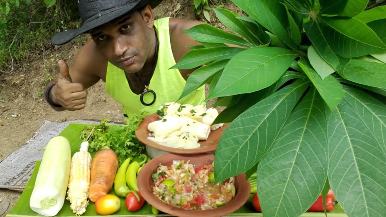 Cassava and Cassava Leaves with🌶️🌶️ Hot🔥🔥Chili Paste/ Food Eating show/[ASMR]…