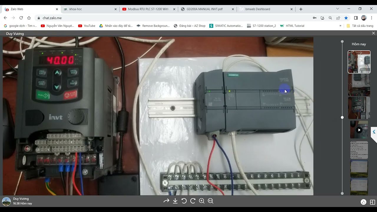 Modbus RTU PLC S7-1200 With Inverter GD200A INVT [ Truyền thông Modbus RTU GD200A INVT với S7-1200]