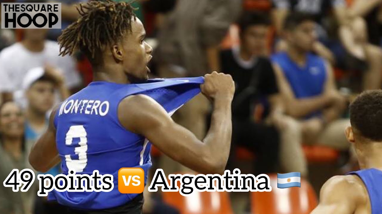 Jean Montero 49 points against Argentina #FibaAmericasU16
