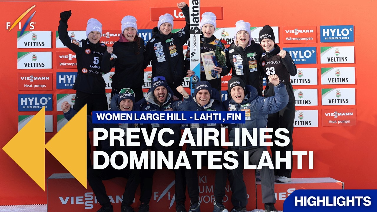 The podium lineup remained the same as the day before in Lahti! | Highlights | FIS Ski Jumping