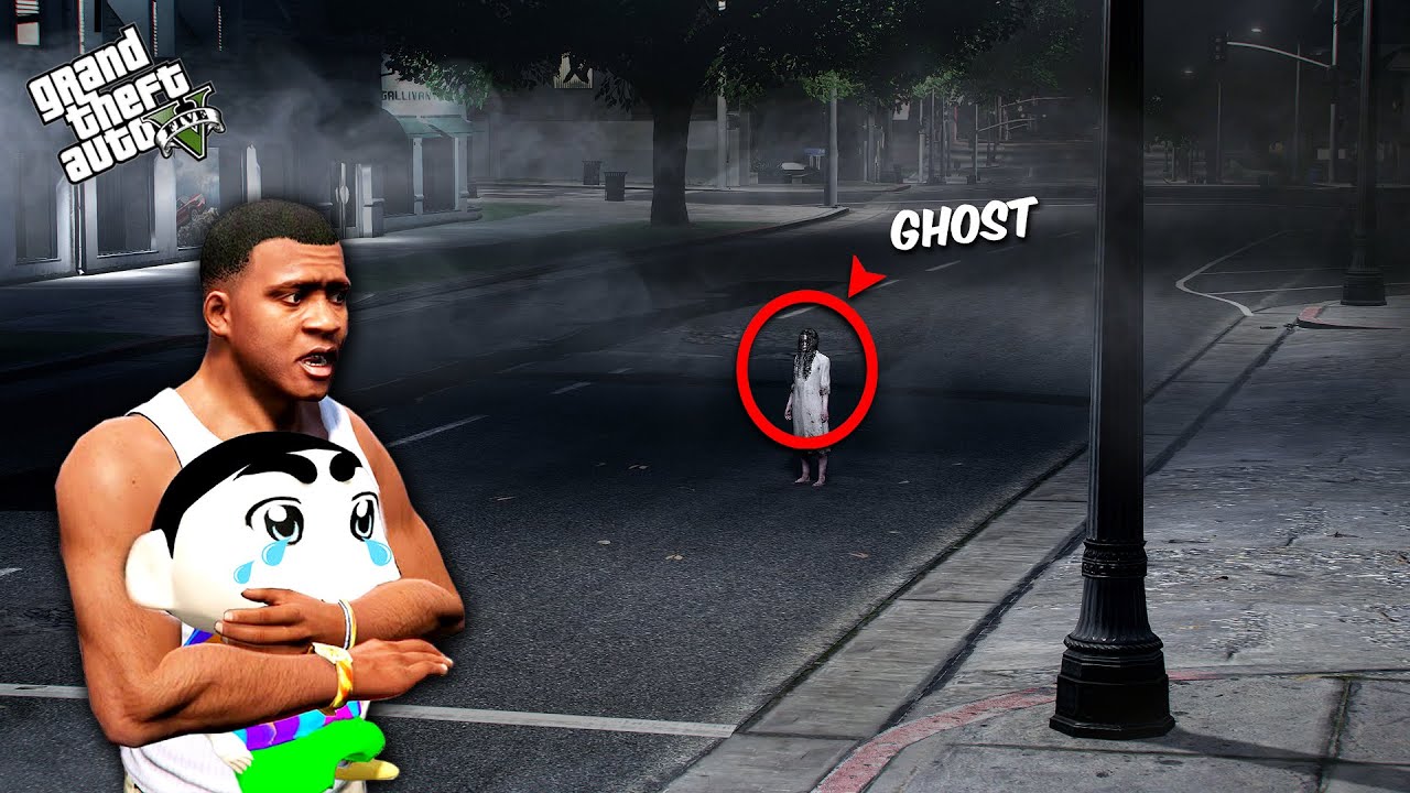 Franklin And Shinchan Found Scary Ghost In Los Santos || Gta 5 !