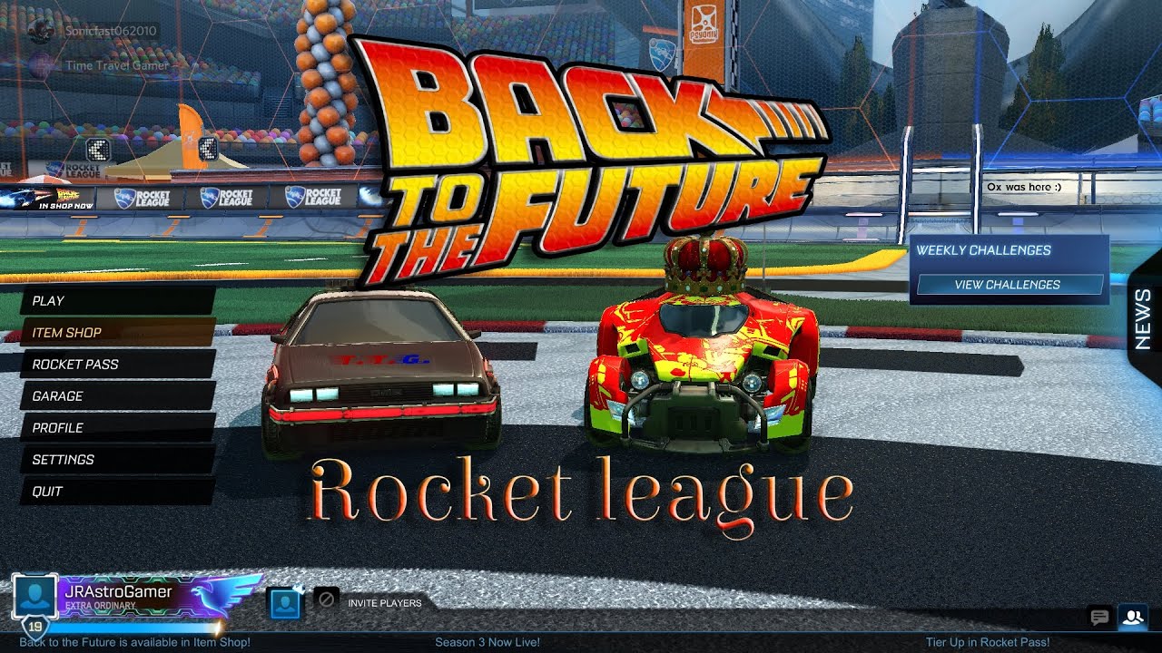 Back To The Future Rumble With Sonic! (Rocket league)