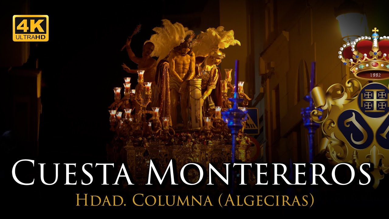 4K | COLUMNA ALGECIRAS - CUESTA MONTEREROS | LUNES SANTO [Banda Nazareno Arahal] 2025