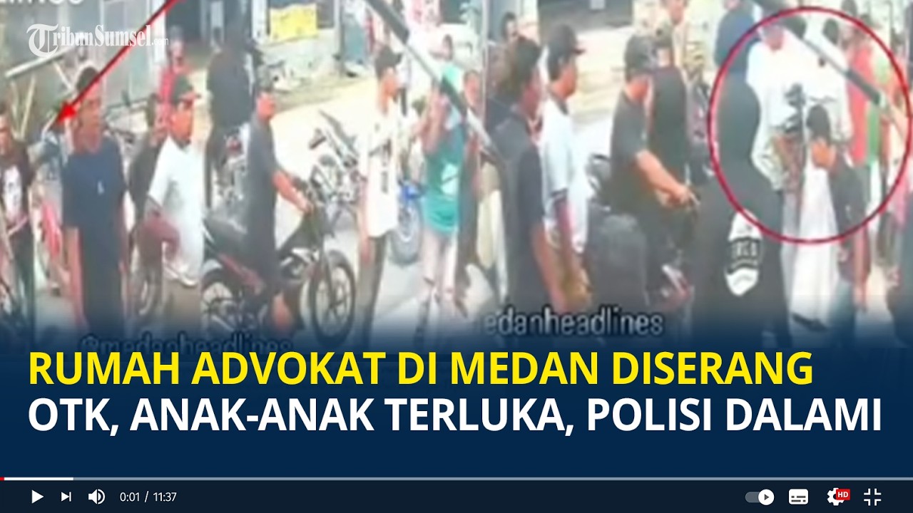 Viral Rumah Advokat di Medan Diserang OTK, Anak-anak Terluka, Polisi Dalami