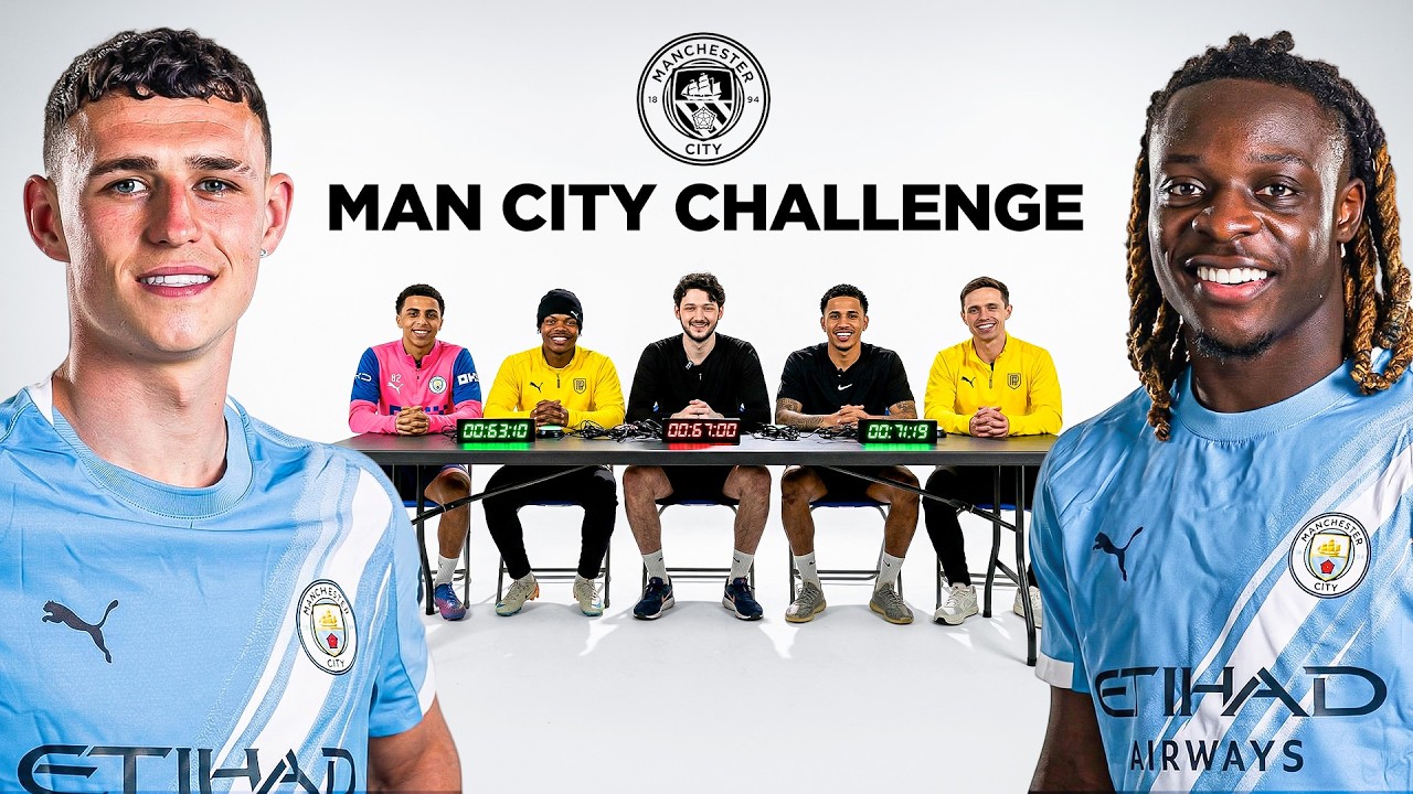 We Challenged Manchester City Stars.... (Phil Foden was UNREAL) 🤩 Ft Savinho, Doku, Trafford, Lewis