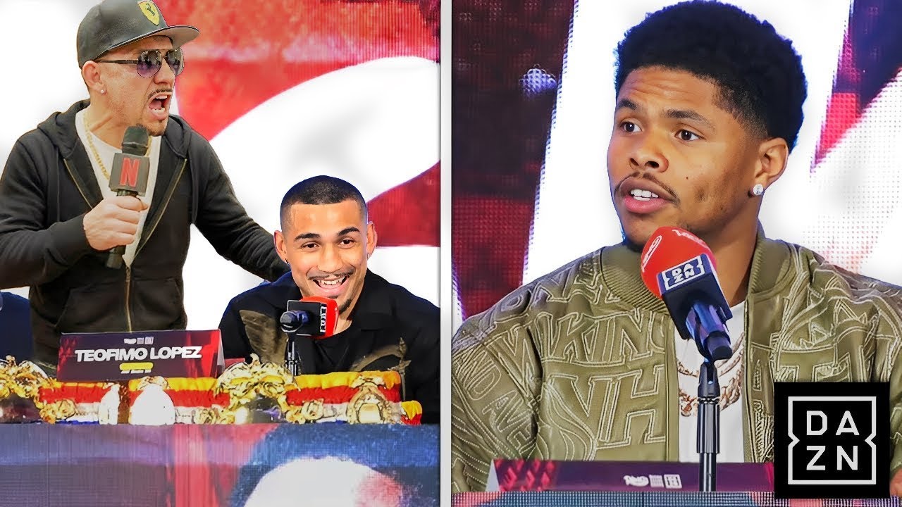 “YOU PUNCH LIKE A B*TCH!” Teofimo Lopez Sr Puts Shakur Stevenson On NOTICE At Press Conference...