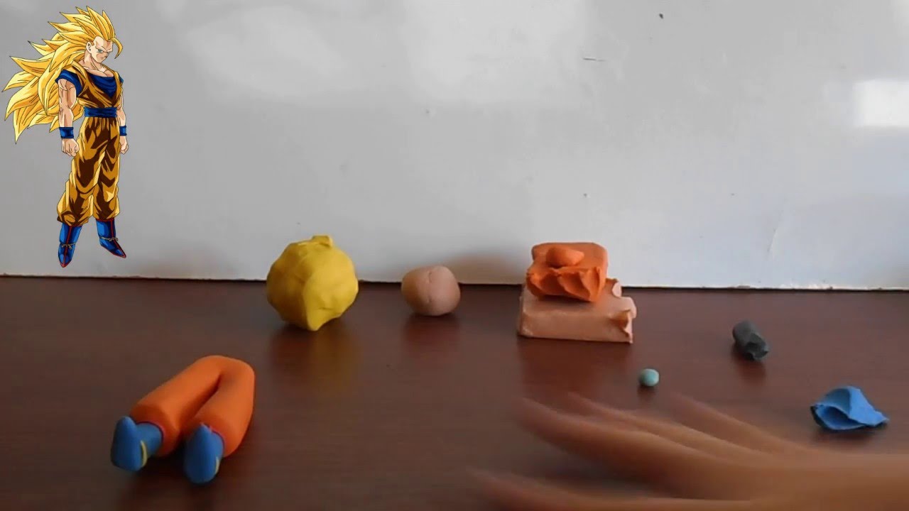 Como Hacer a Goku Ssj3 de Plastilina