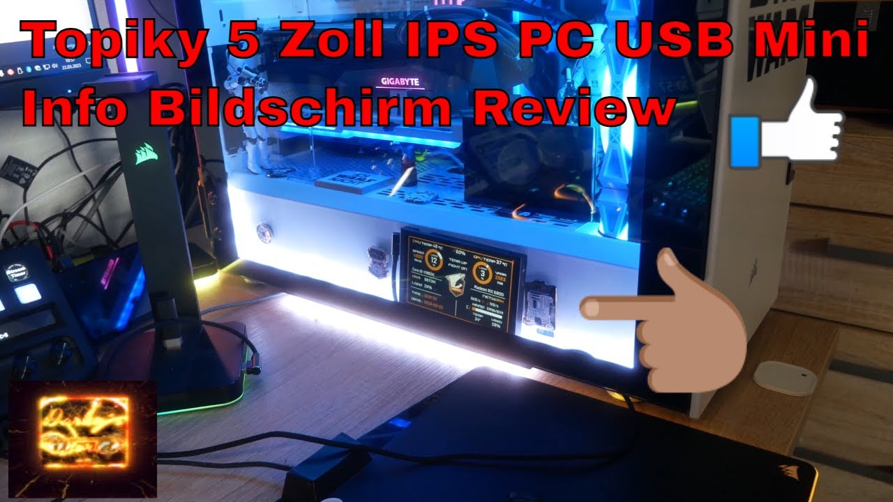 Topiky 5 Zoll IPS PC USB Mini  Info Bildschirm Review