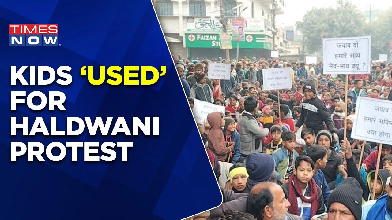 Haldwani Updates: Kids 'Used' For Protest Over Stir On Encroached Land, Shocking Proof Caught On Cam