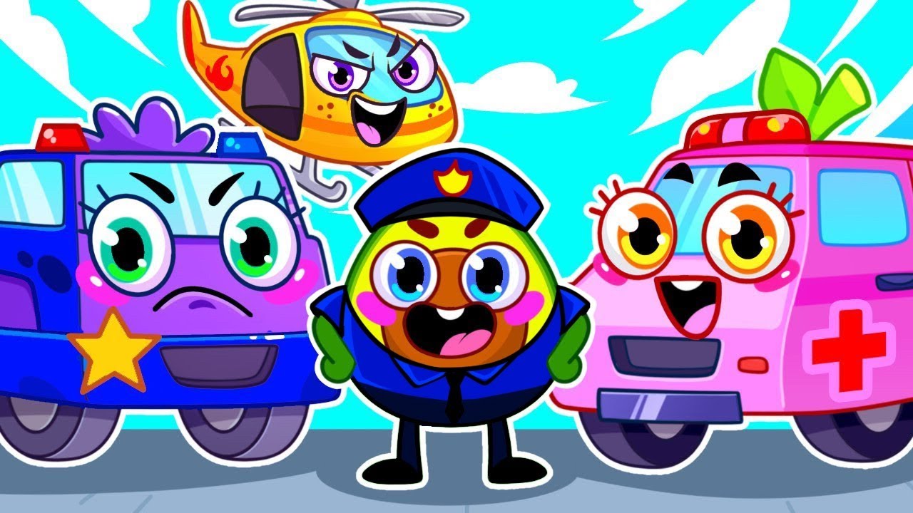 Superhero Cars | Rescue Team Song 🚓 🚑 🚒 | Kids' Songs and Nursery Rhymes
