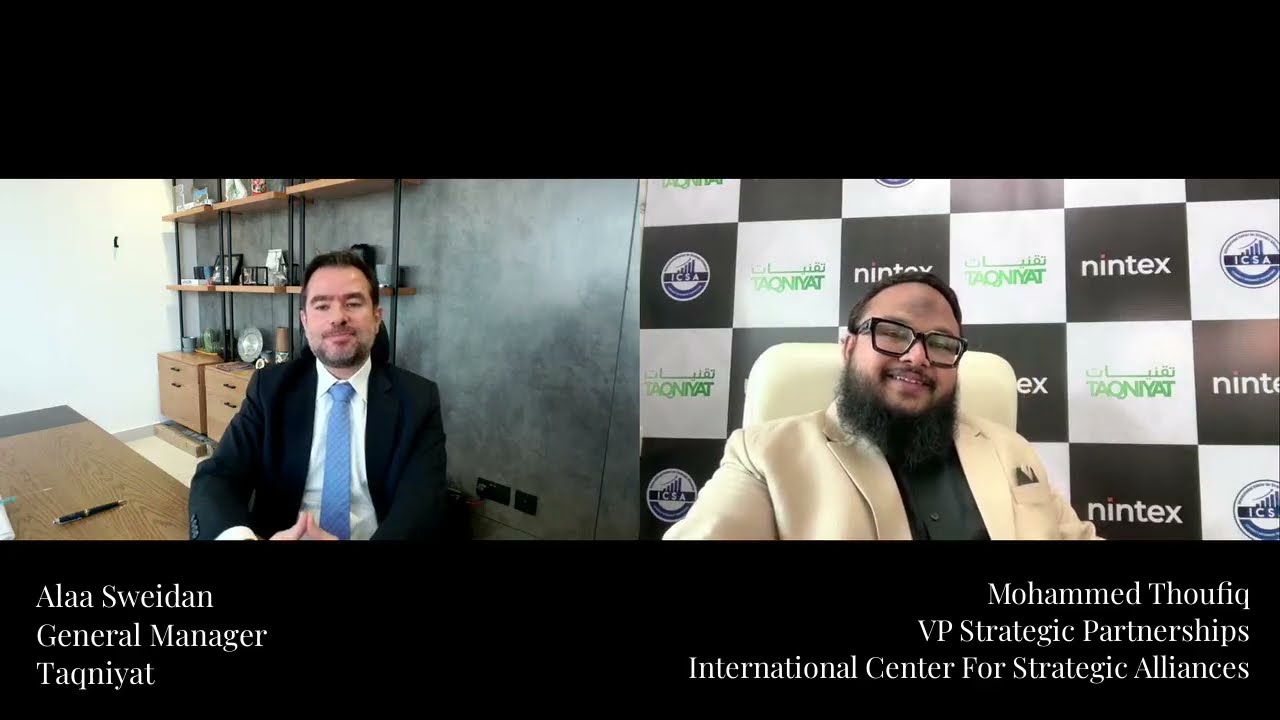 ICSA Talks Mr.  Mohammed - VP Partnerships ICSA, in conversation with Alaa Sweidan - GM Taqniyat.