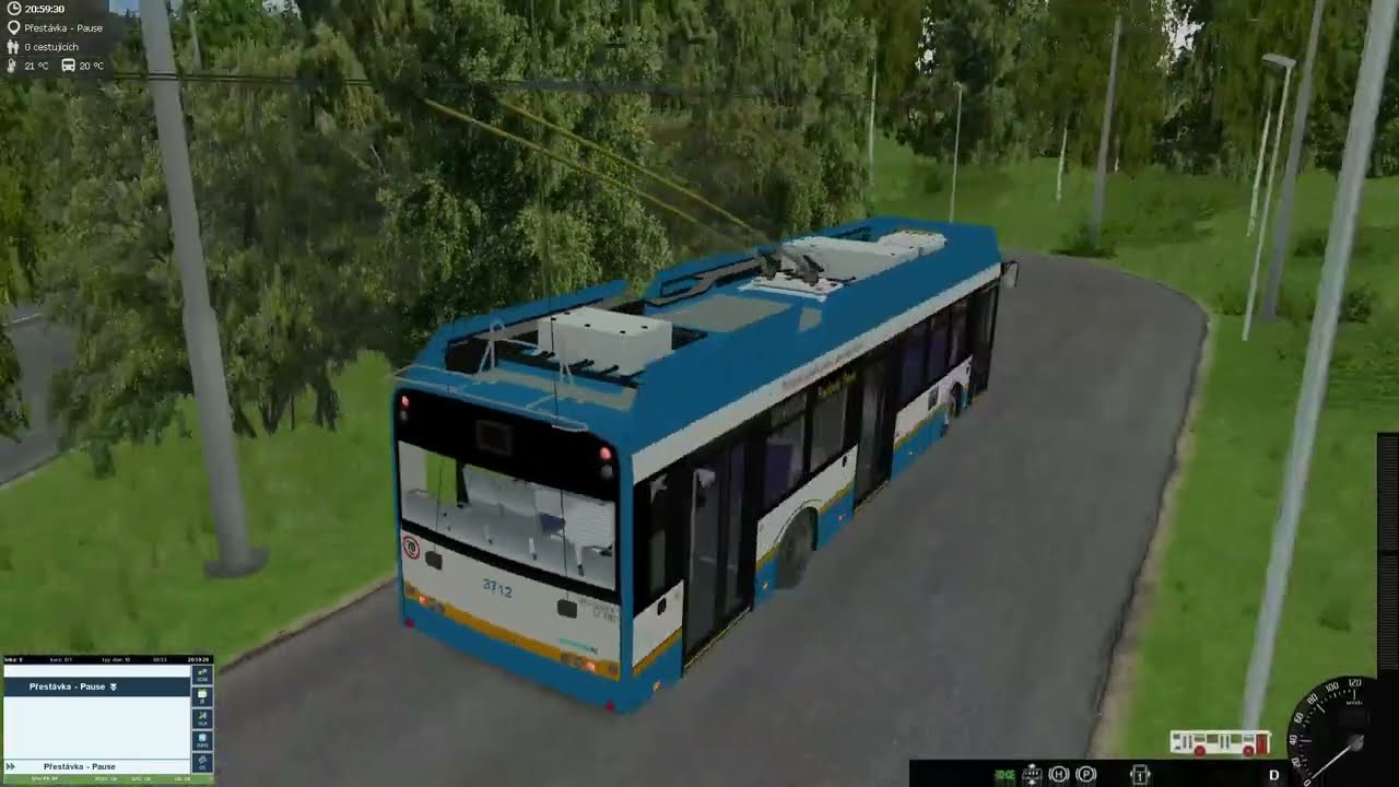 Simt Simulator - Solaris Trollino 12AC - L15 Nové Zámky-Zborovská pole