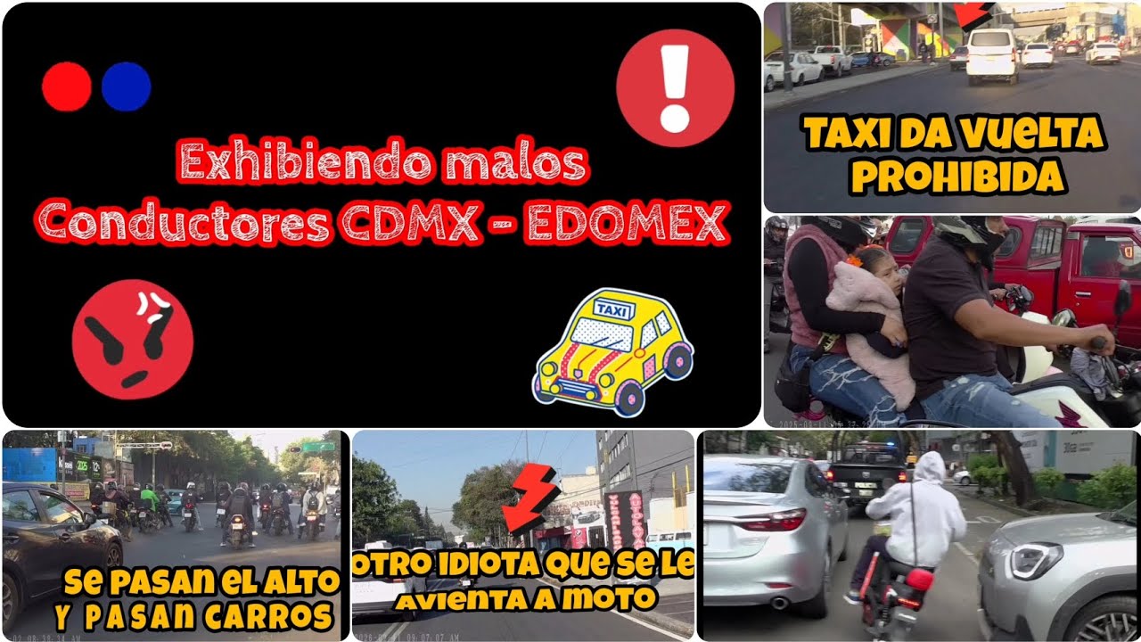 Malos conductores Chalco-Zaragoza-Autopista-Idiotas al volante