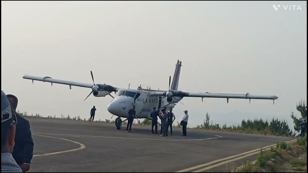 aajw Resunga airport ma Nepal Airlines जहाज अवतरण #gulmi #resunga #airport #उर्लेनी गुल्मी