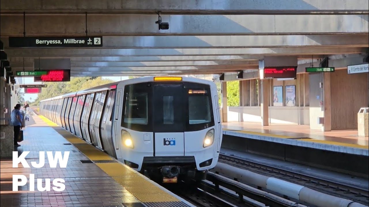 Fleet of the future BART trains @ El Cerrito Del Norte (2024)