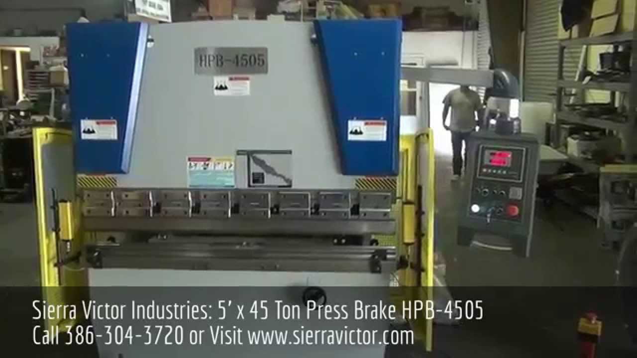 Sierra Victor Industries 5' x 45 Ton Press Brake HPB-4505
