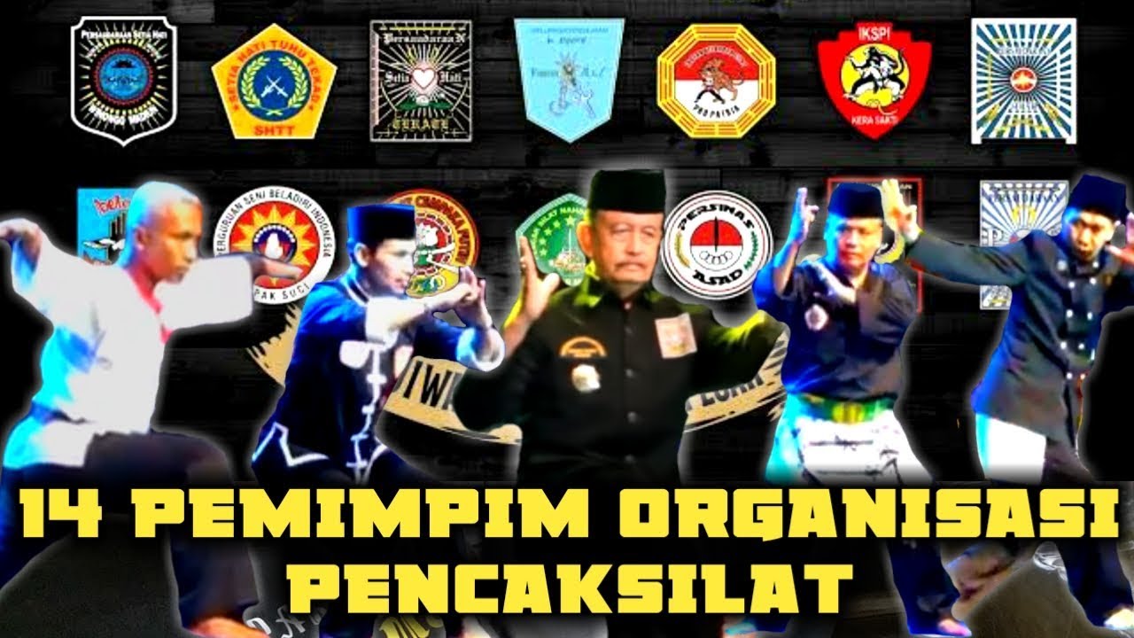 MELIHAT PESONA,KARISMA & KEWIBAWAAN 14 KETUA PERGURUAN PENCAK SILAT TAMPIL DALAM SATU PANGGUNG