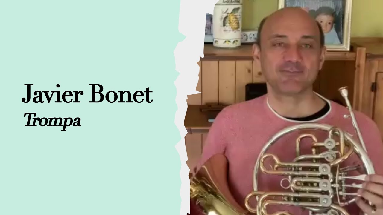 Javier Bonet Manrique, trompa de la Orquesta Nacional de Espa&ntilde;a