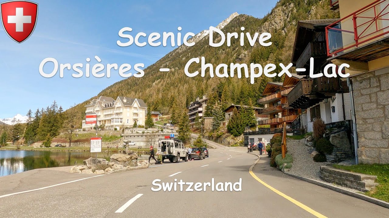 Driving Switzerland - Can it get any more beautiful?!? 🇨🇭 | Orsières up to Champex-Lac 4K