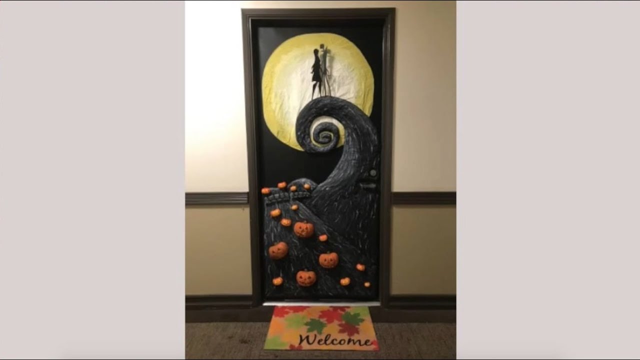 Nightmare Before Christmas Door Decoration Tutorial