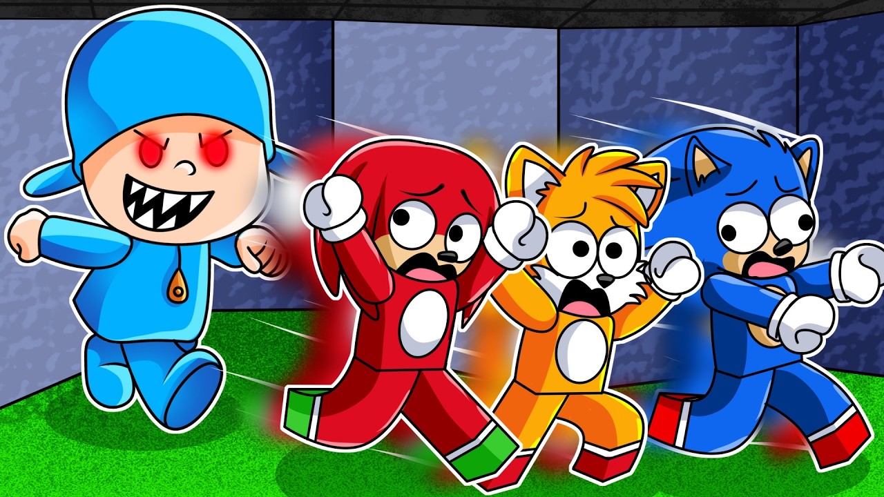 ¡Escapa del LABERINTO INFINITO de POCOYO en ROBLOX! | Sonic y Tails