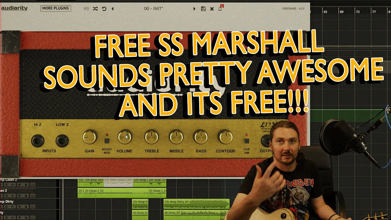 Free Plugin Friday | Audiority L12X Based On The Marshall Lead 12 Guitar Amp | Demo and Review