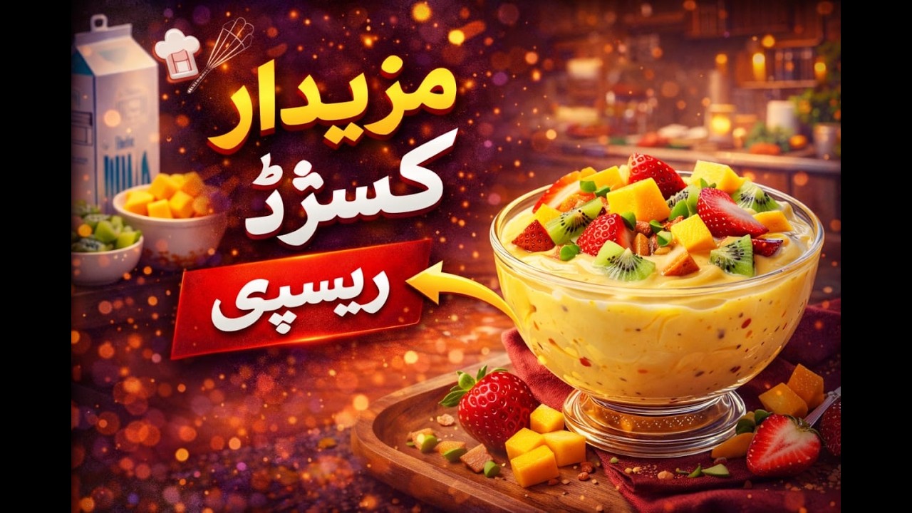 |Custerd recipe |yummy Milk recipe |Custer dish |کسٹرڈ ریسیپی