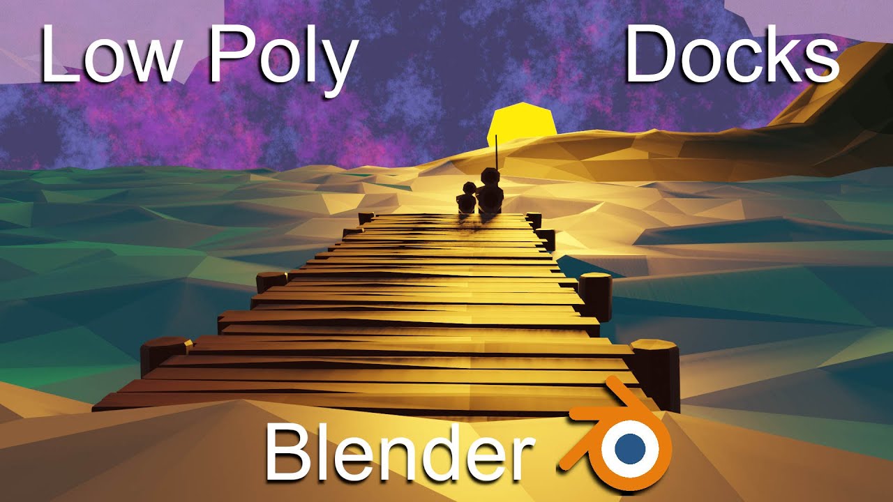 Low Poly Docks in Blender | A-Z Time Lapse Challenge