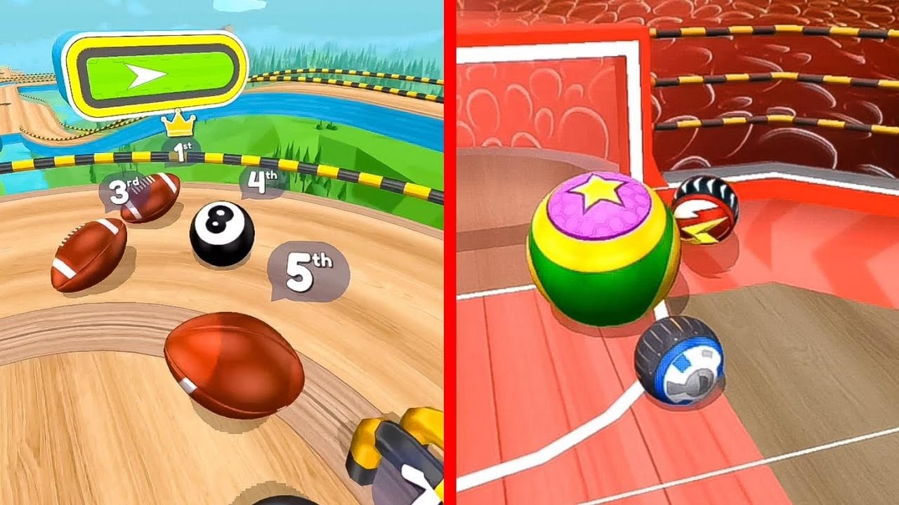 &spades;️Card Shuffle✔️ Epic Race VS Goal Ball 🌈GOING BALLS New Update
