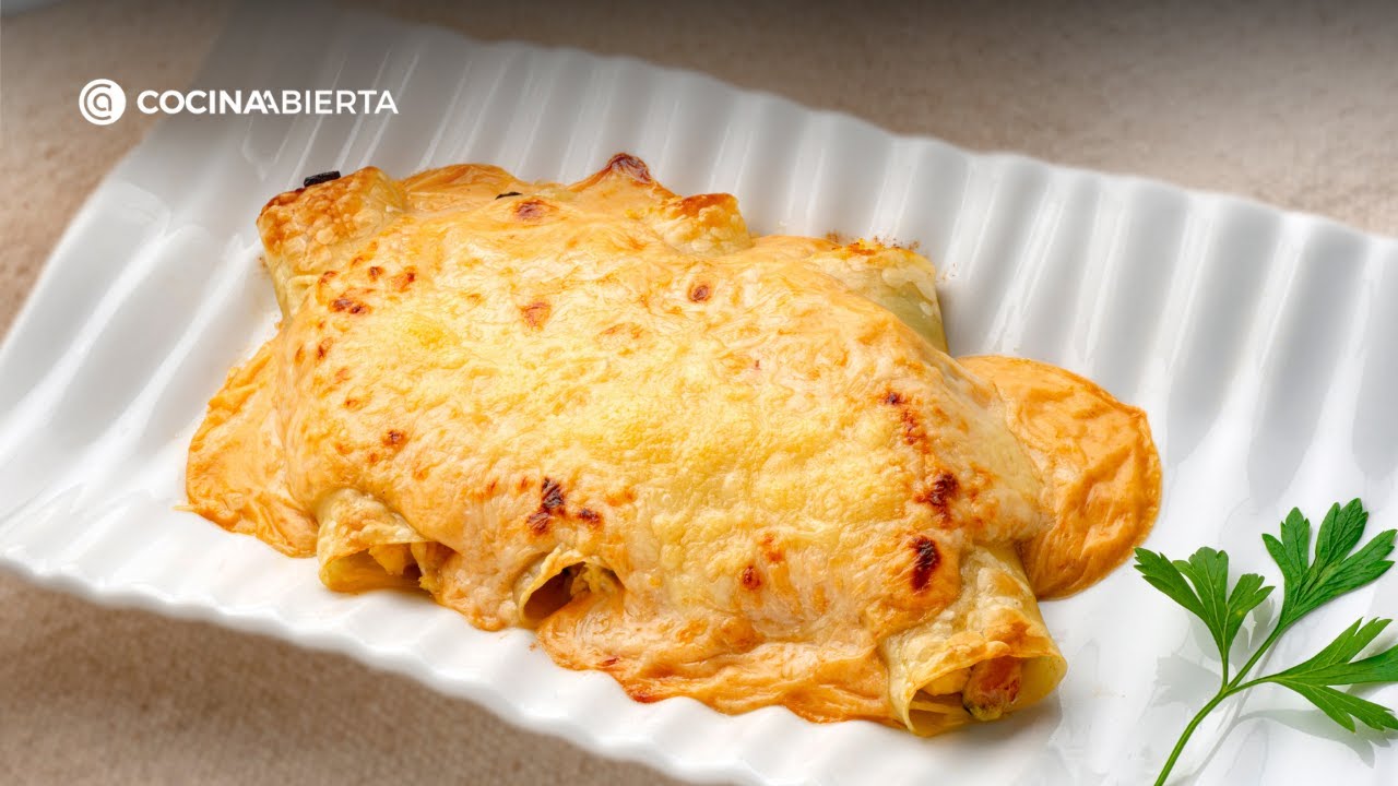 Canelones de pollo, panceta y calabacín | Receta fácil y deliciosa de Karlos Arguiñano